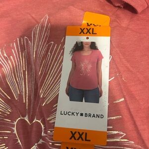 Lucky Brand Baroque Rose Graphic Tee XXL